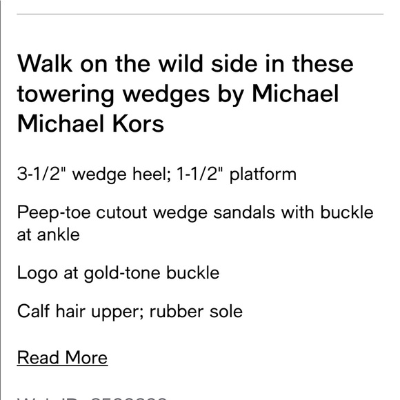 Michael Michael Kors Hair Calf Wedge - Picture 9 of 9